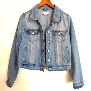Cisono Denim Jacket with Side Pockets Size Large